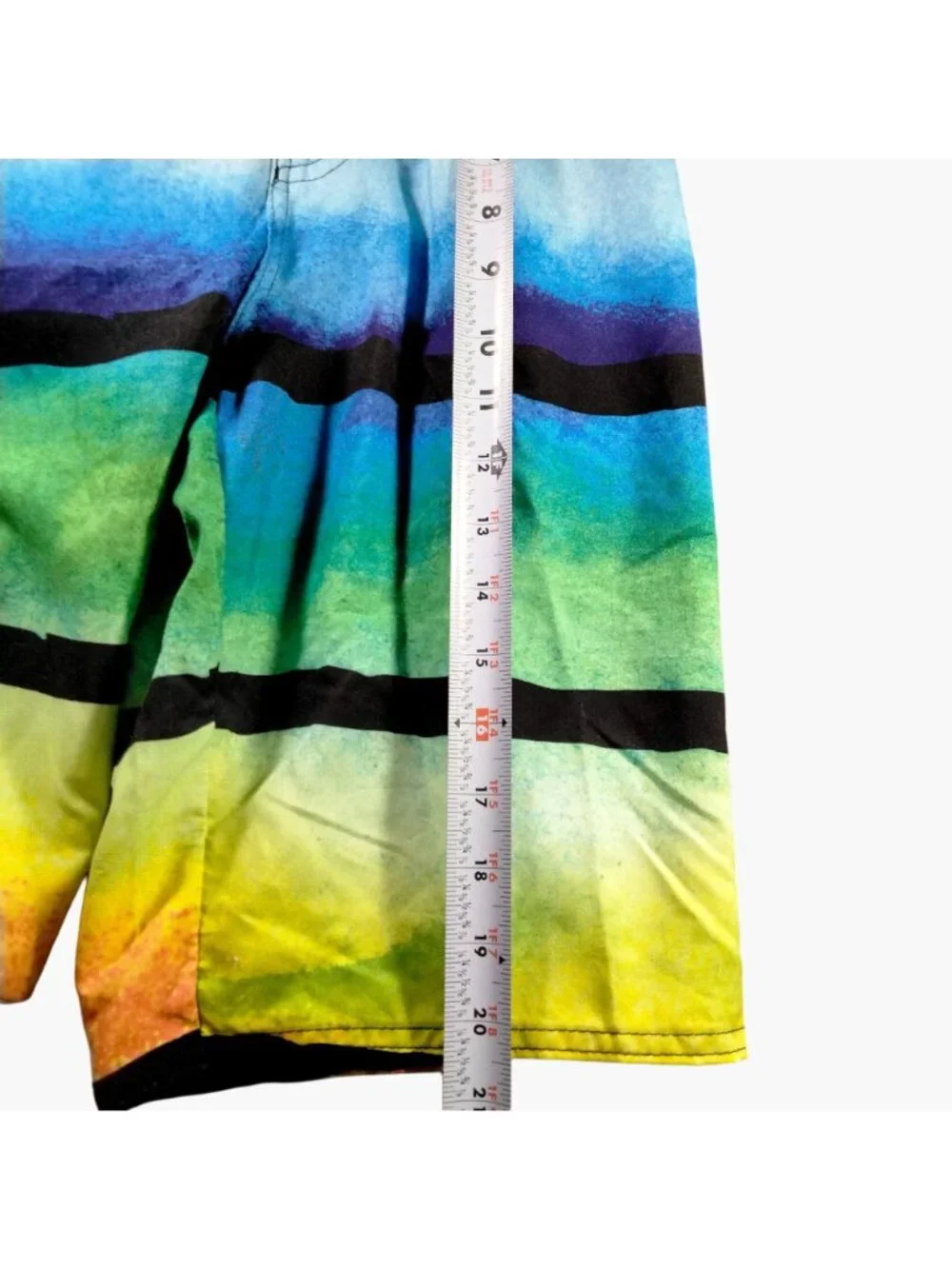Hang Ten Swim Trunks Board Shorts Boys M Medium Striped Summer Beachy Pool
